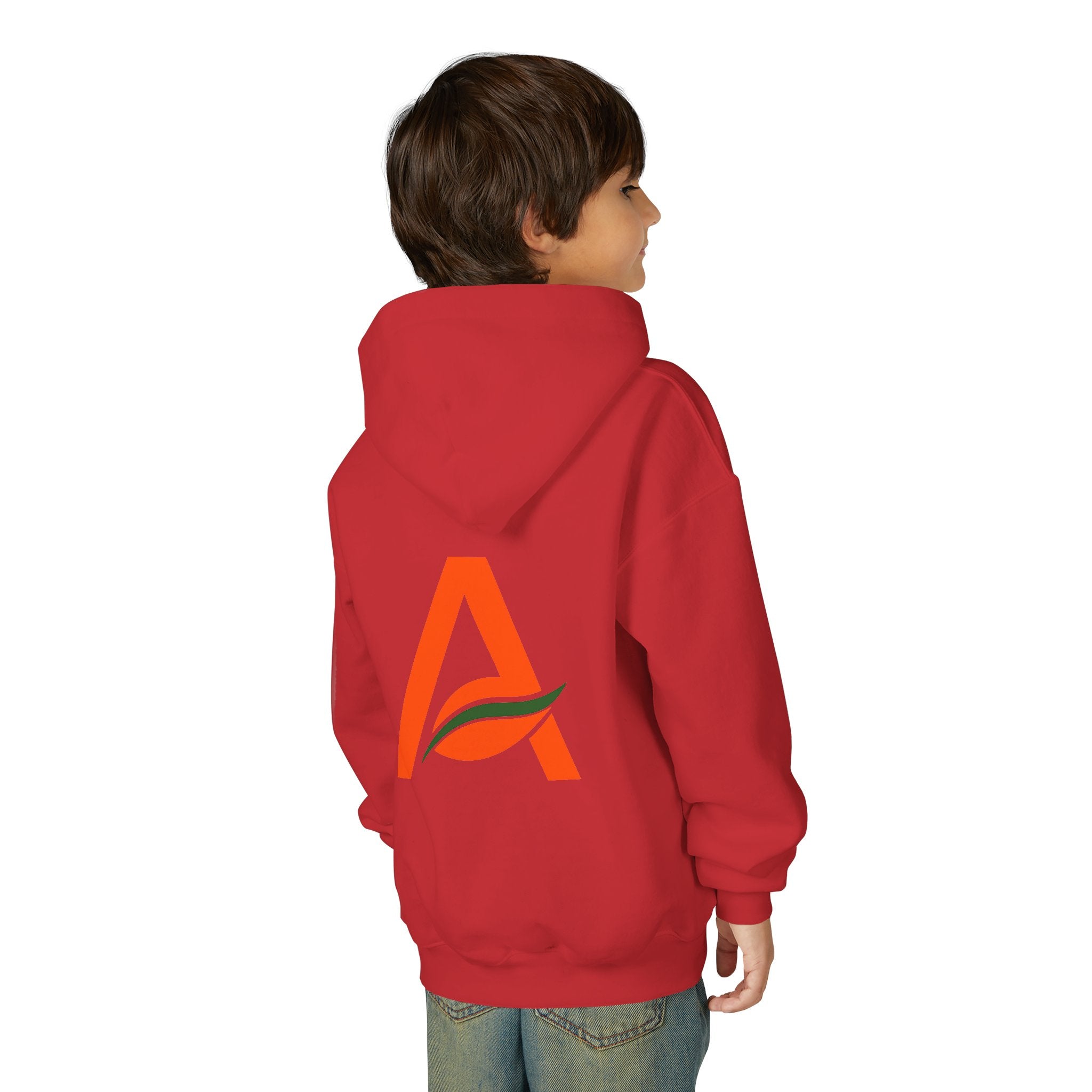 AYIH Logo Hoodie — Kids Unisex Pullover Sweatshirt, Minimal Lifestyle Graphic