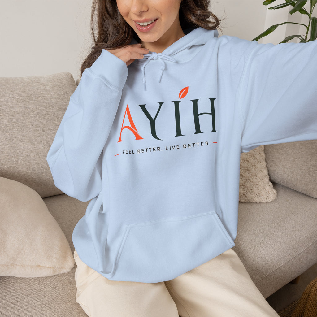 AYIH Logo Hoodie — Feel Better, Live Better Branded Pullover