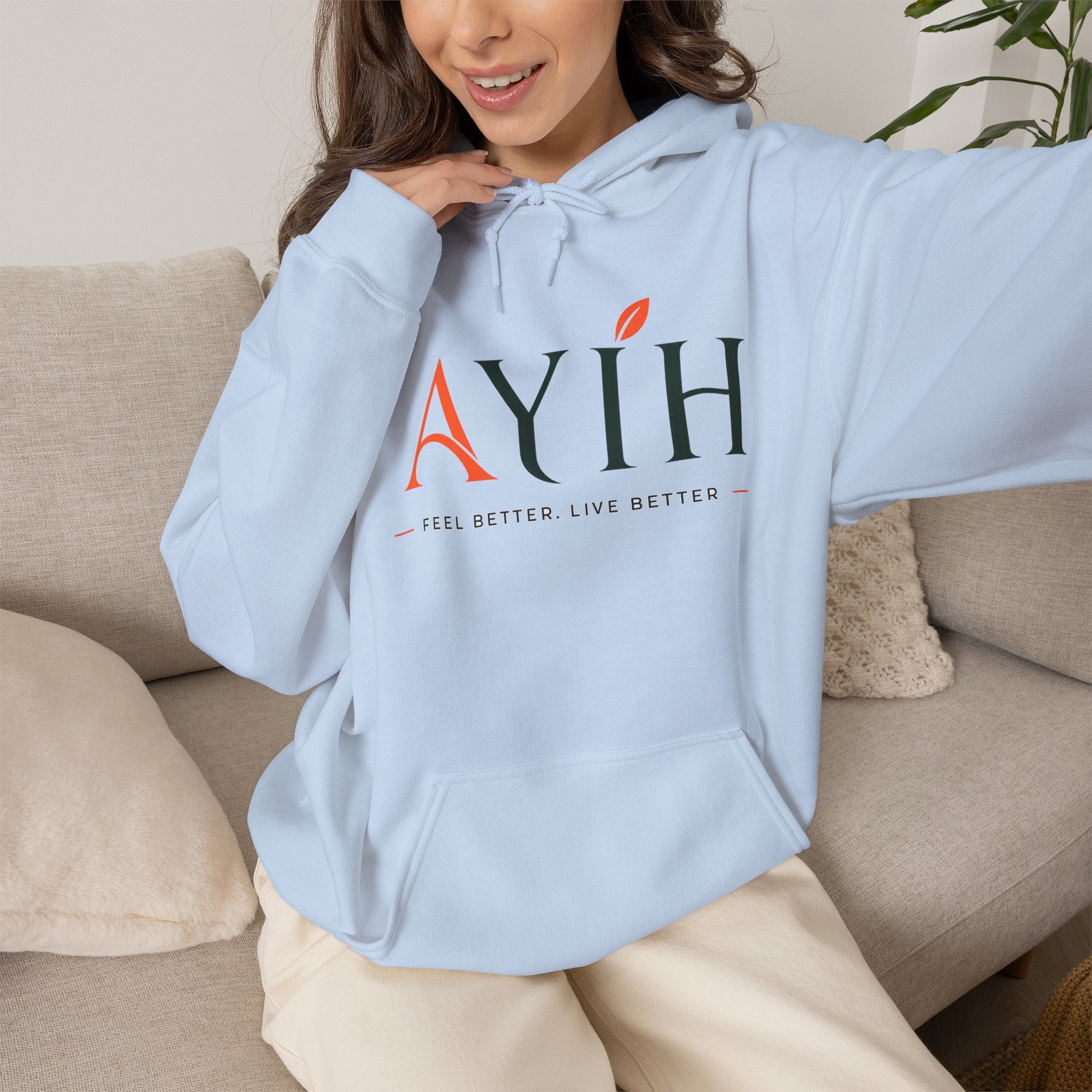 AYIH Logo Hoodie — Feel Better, Live Better Branded Pullover