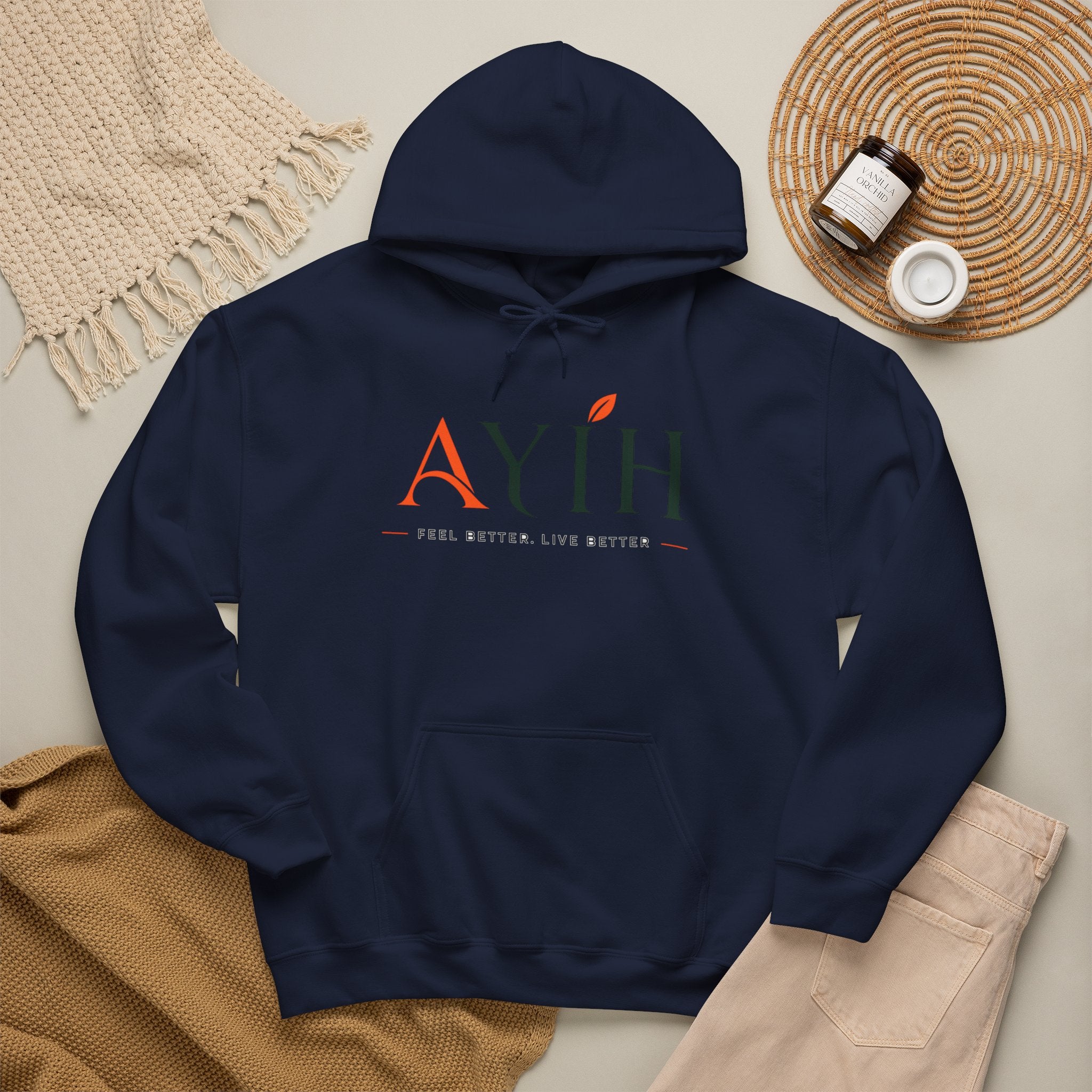AYIH Logo Hoodie — Feel Better, Live Better Branded Pullover