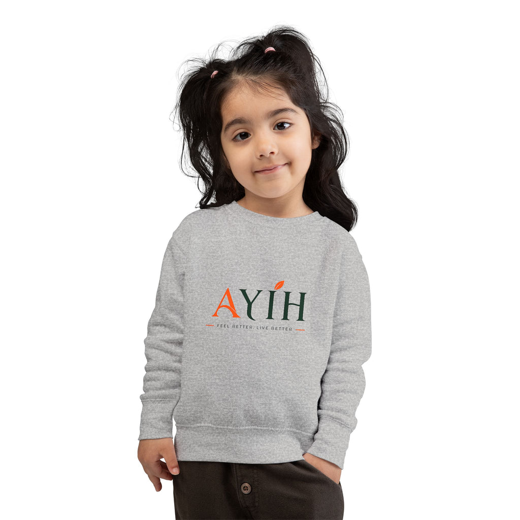 Toddler AYIH Sweatshirt — Logo Crewneck for Little Kids (Unisex)