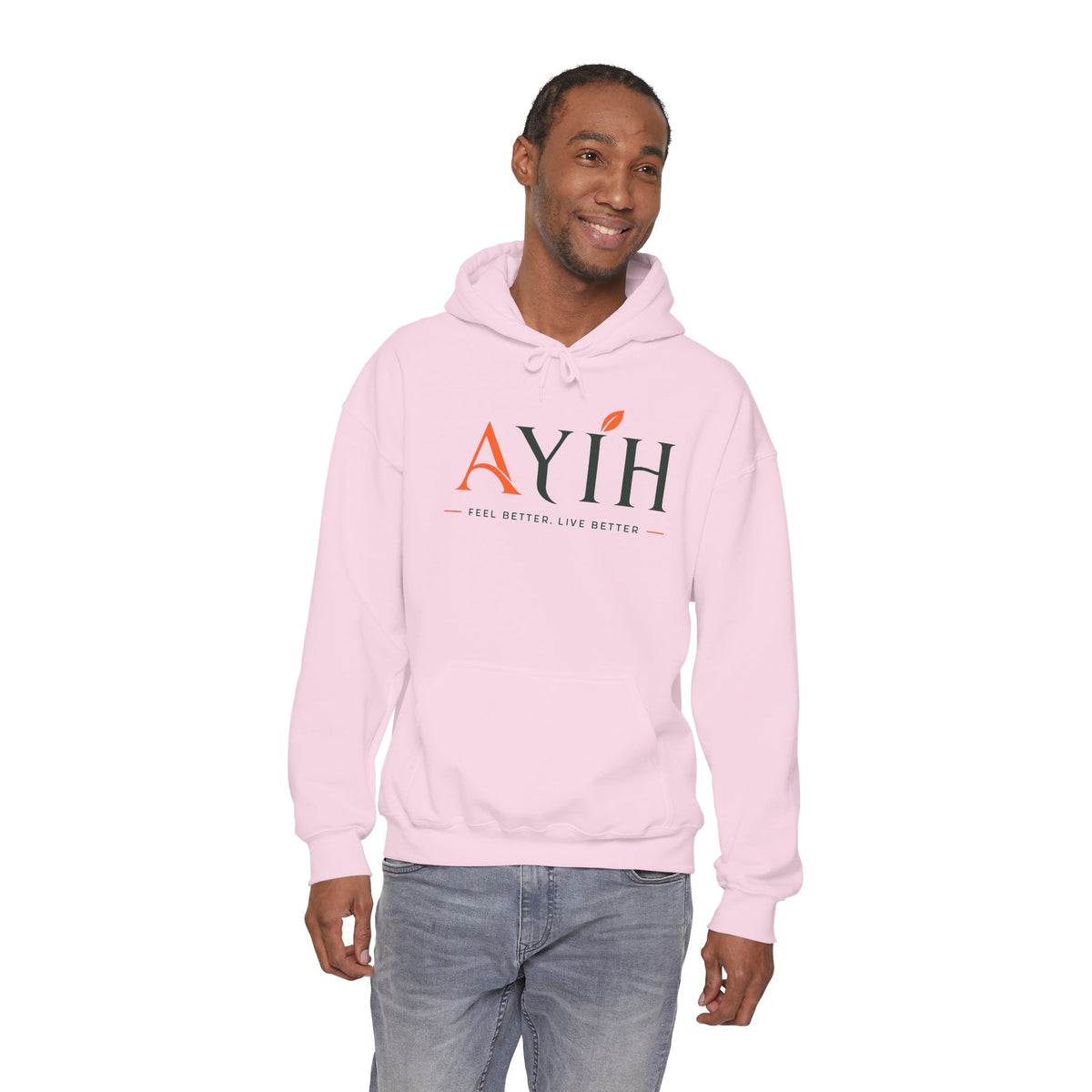 Adult AYIH Logo Hoodie — Feel Better, Live Better Branded Pullover