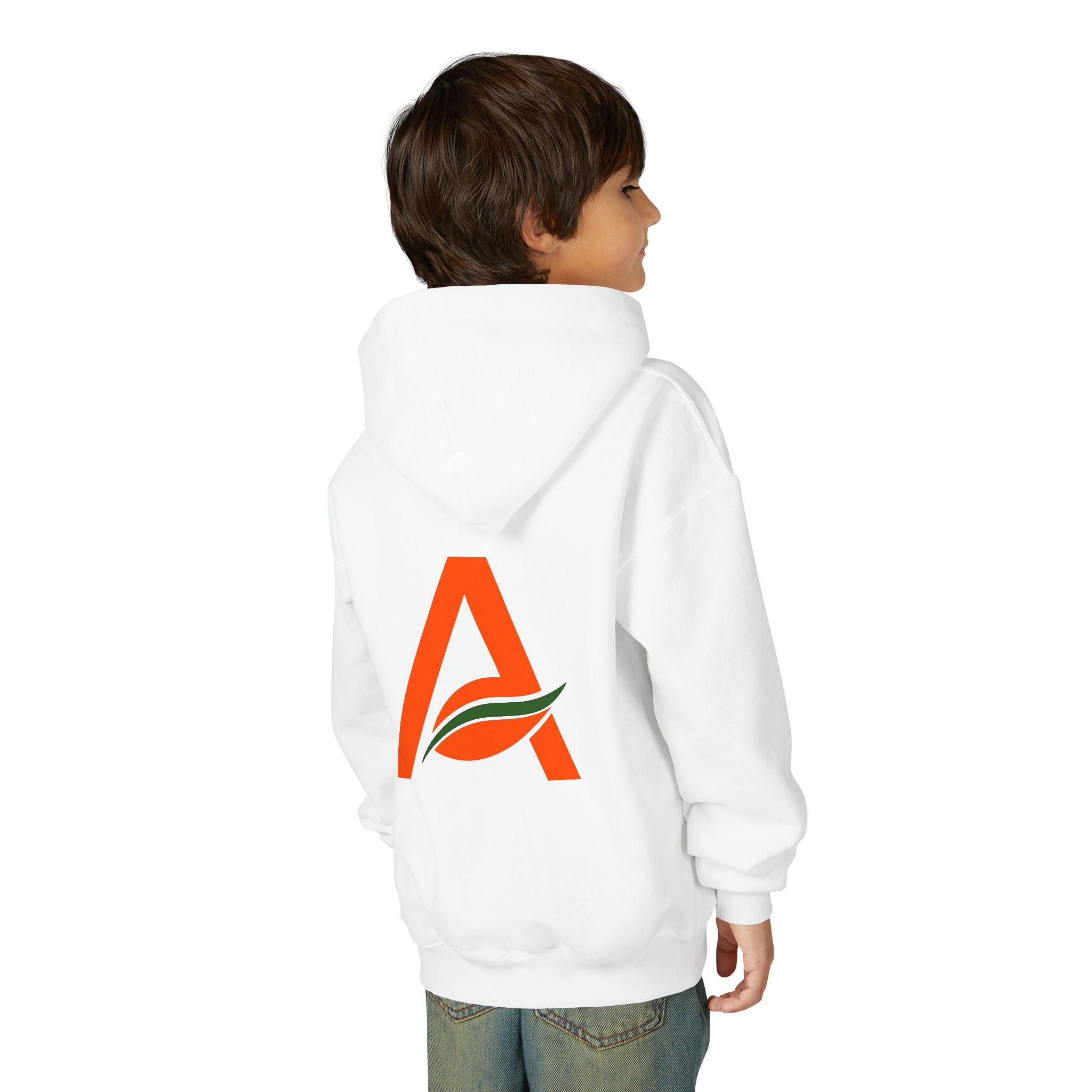 AYIH Logo Hoodie — Kids Unisex Pullover Sweatshirt, Minimal Lifestyle Graphic