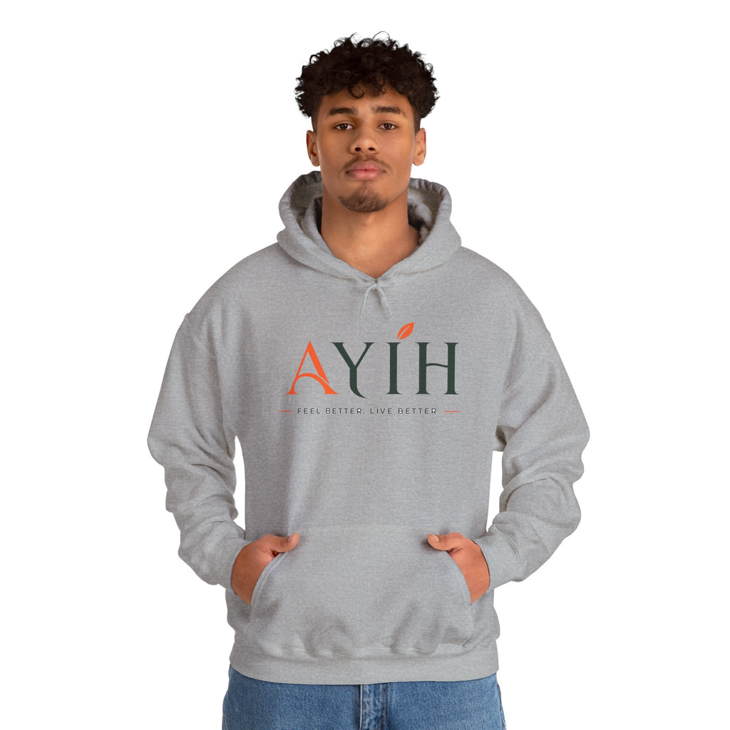 AYIH Logo Hoodie — Feel Better, Live Better Branded Pullover