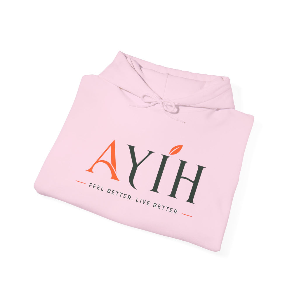 AYIH Logo Hoodie — Feel Better, Live Better Branded Pullover