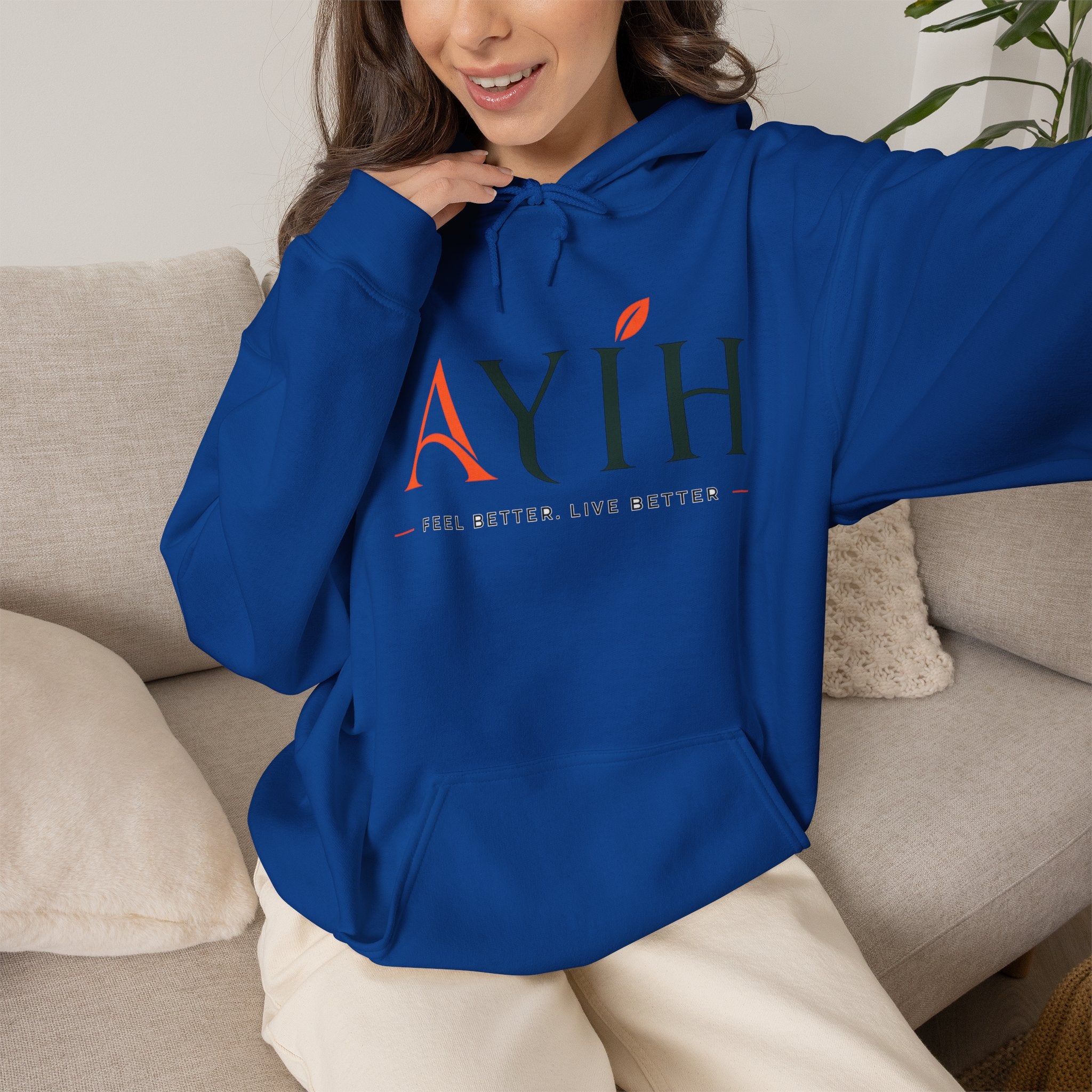 AYIH Logo Hoodie — Feel Better, Live Better Branded Pullover