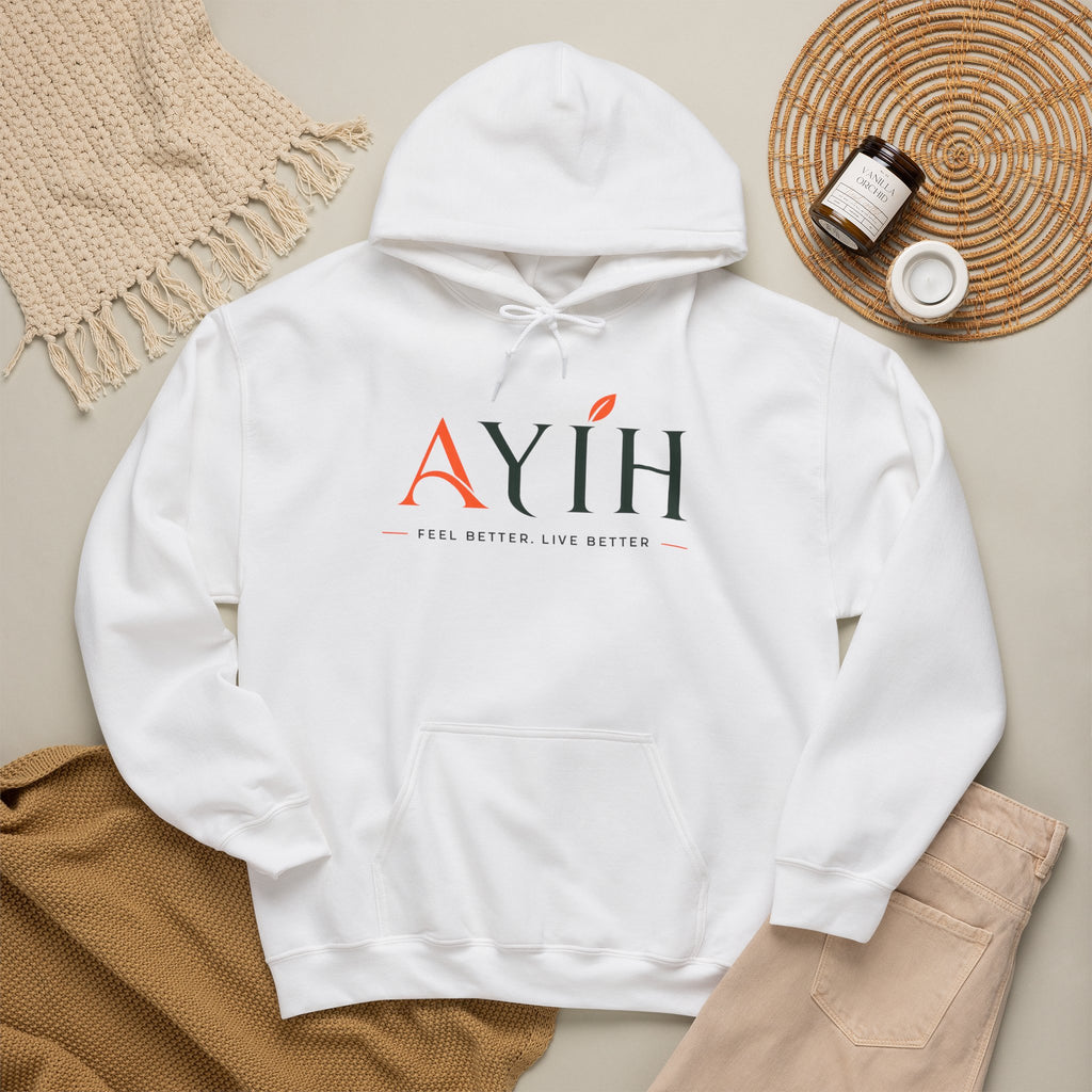 AYIH Logo Hoodie — Feel Better, Live Better Branded Pullover