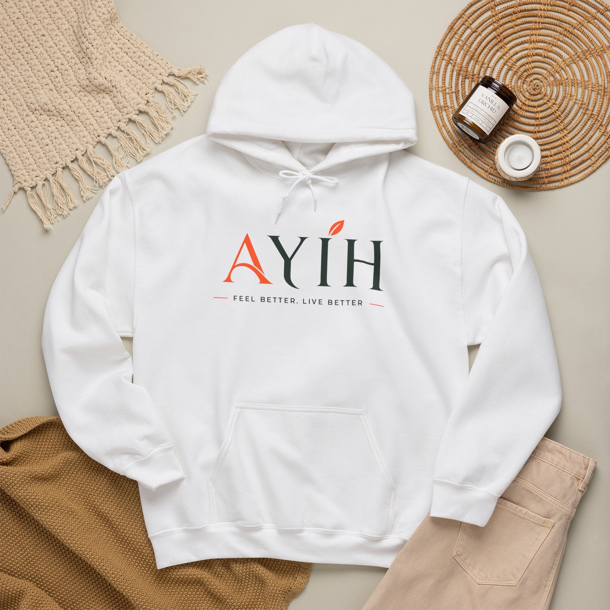 AYIH Logo Hoodie — Feel Better, Live Better Branded Pullover
