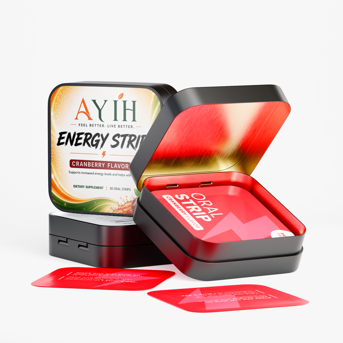 Energy Strips - Cranberry Flavor
