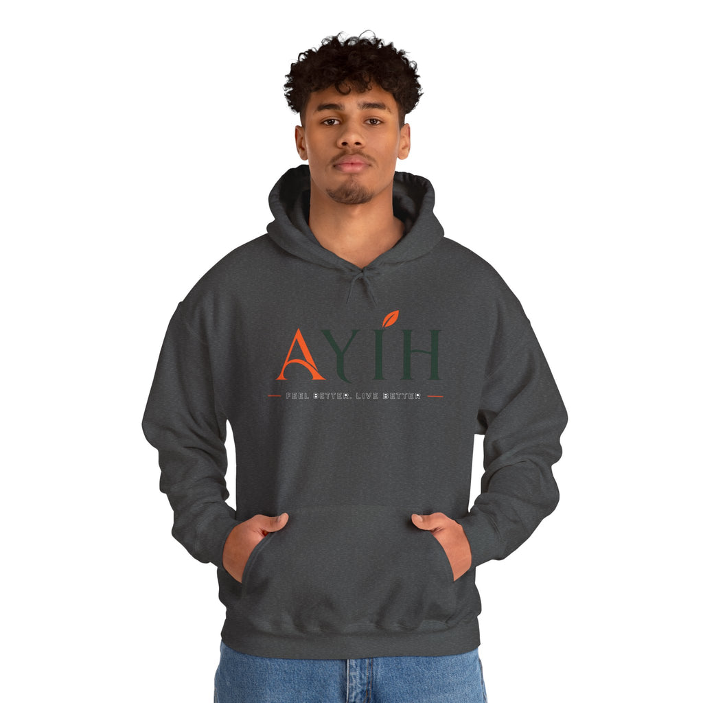 AYIH Logo Hoodie — Feel Better, Live Better Branded Pullover