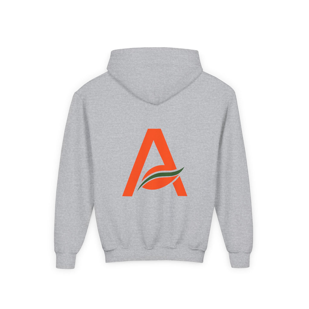 AYIH Logo Hoodie — Kids Unisex Pullover Sweatshirt, Minimal Lifestyle Graphic