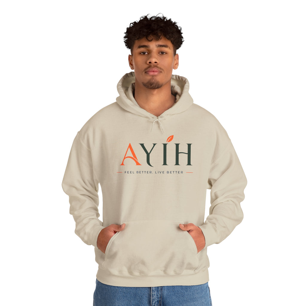 AYIH Logo Hoodie — Feel Better, Live Better Branded Pullover