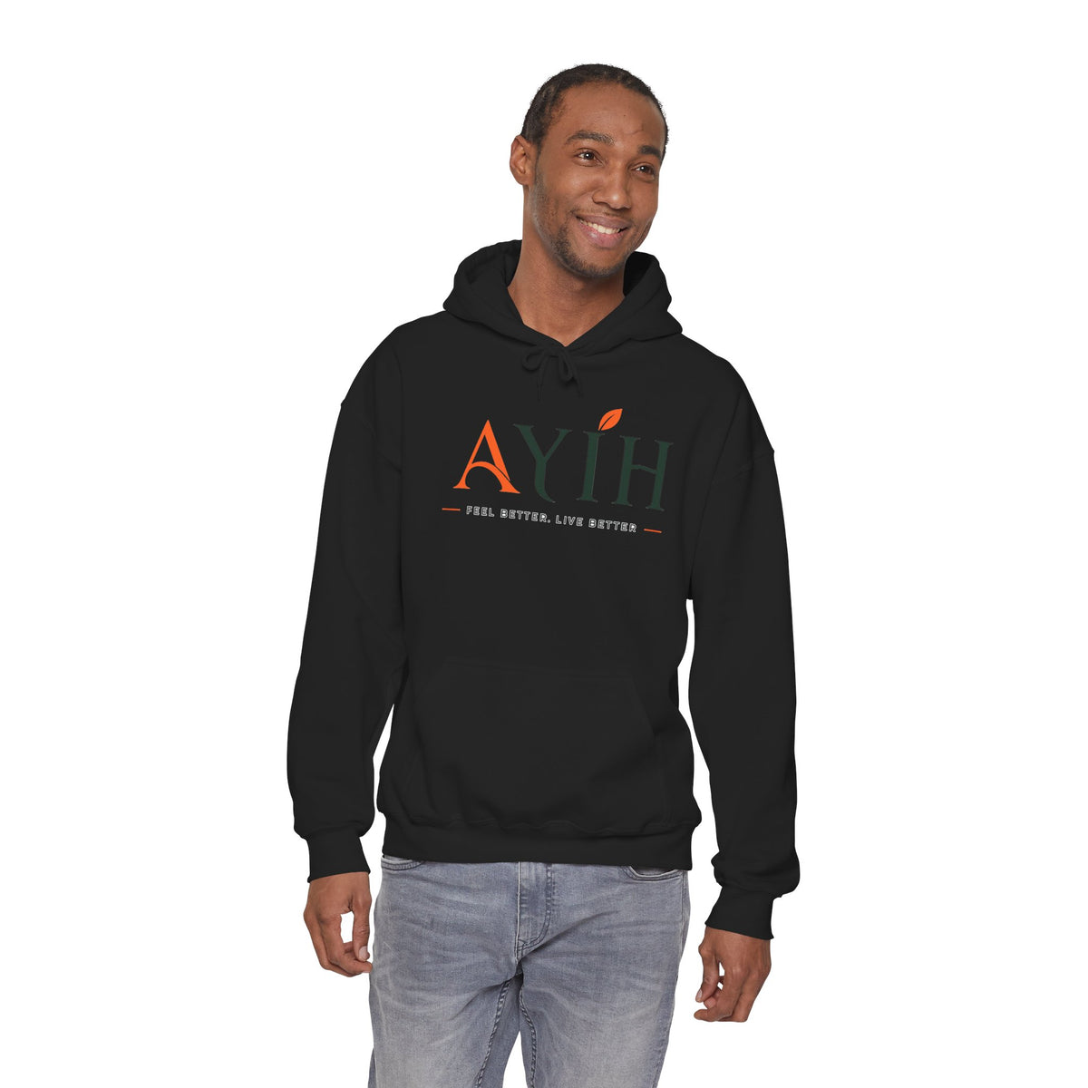 Adult AYIH Logo Hoodie — Feel Better, Live Better Branded Pullover