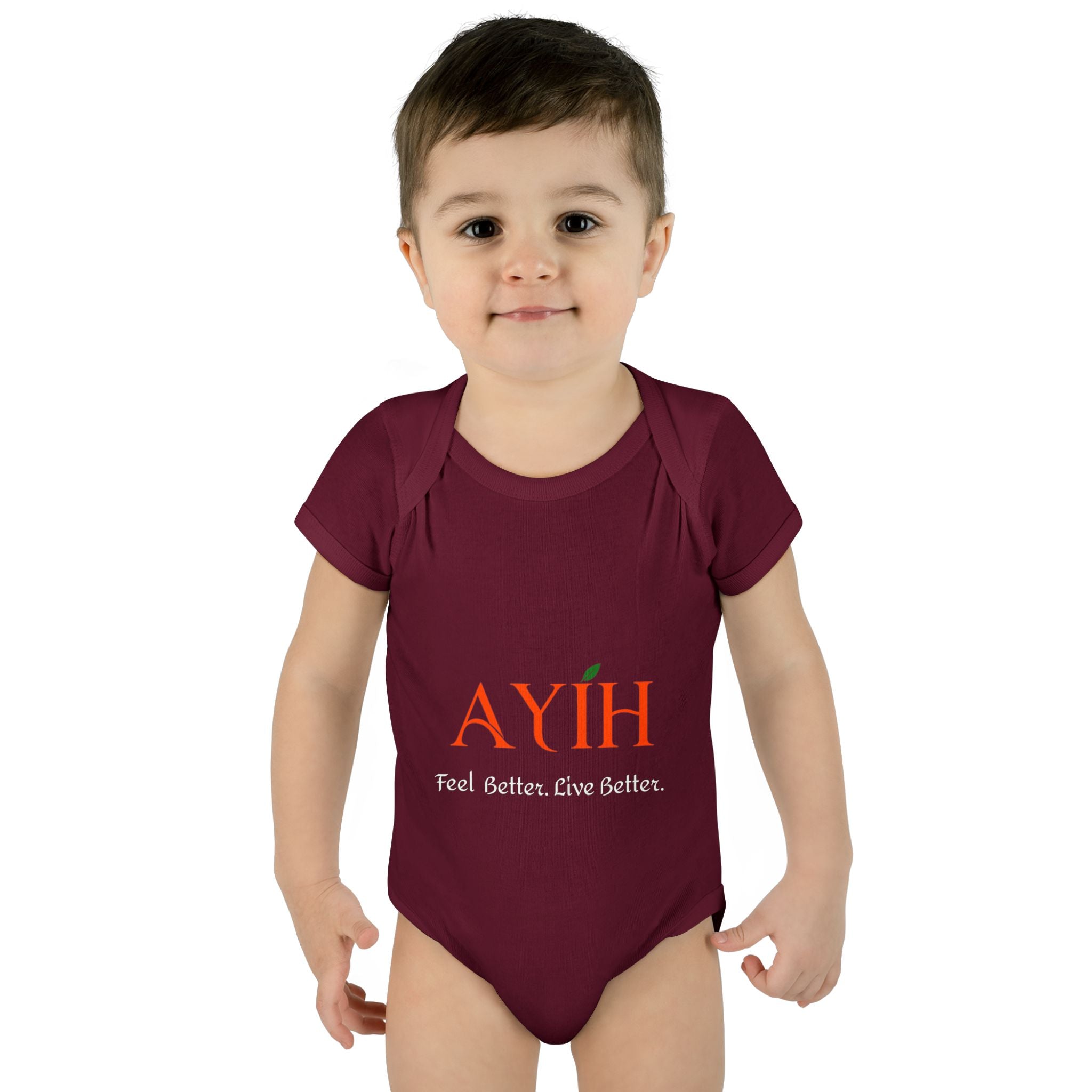Baby Bodysuit - 'AYIH' Logo Infant One-Piece (Feel Better. Live Better.)