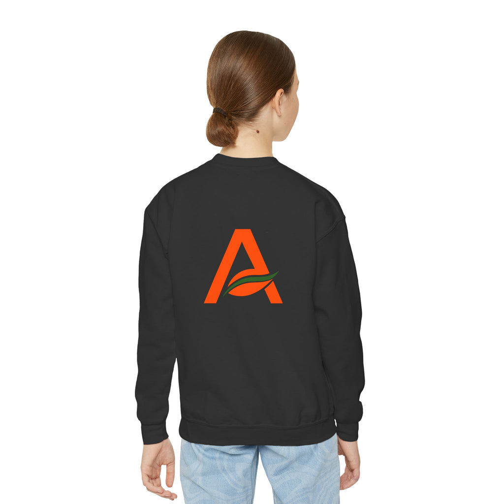 Big Kids Crewneck Sweatshirt — AYÍH Logo Pullover (Unisex)