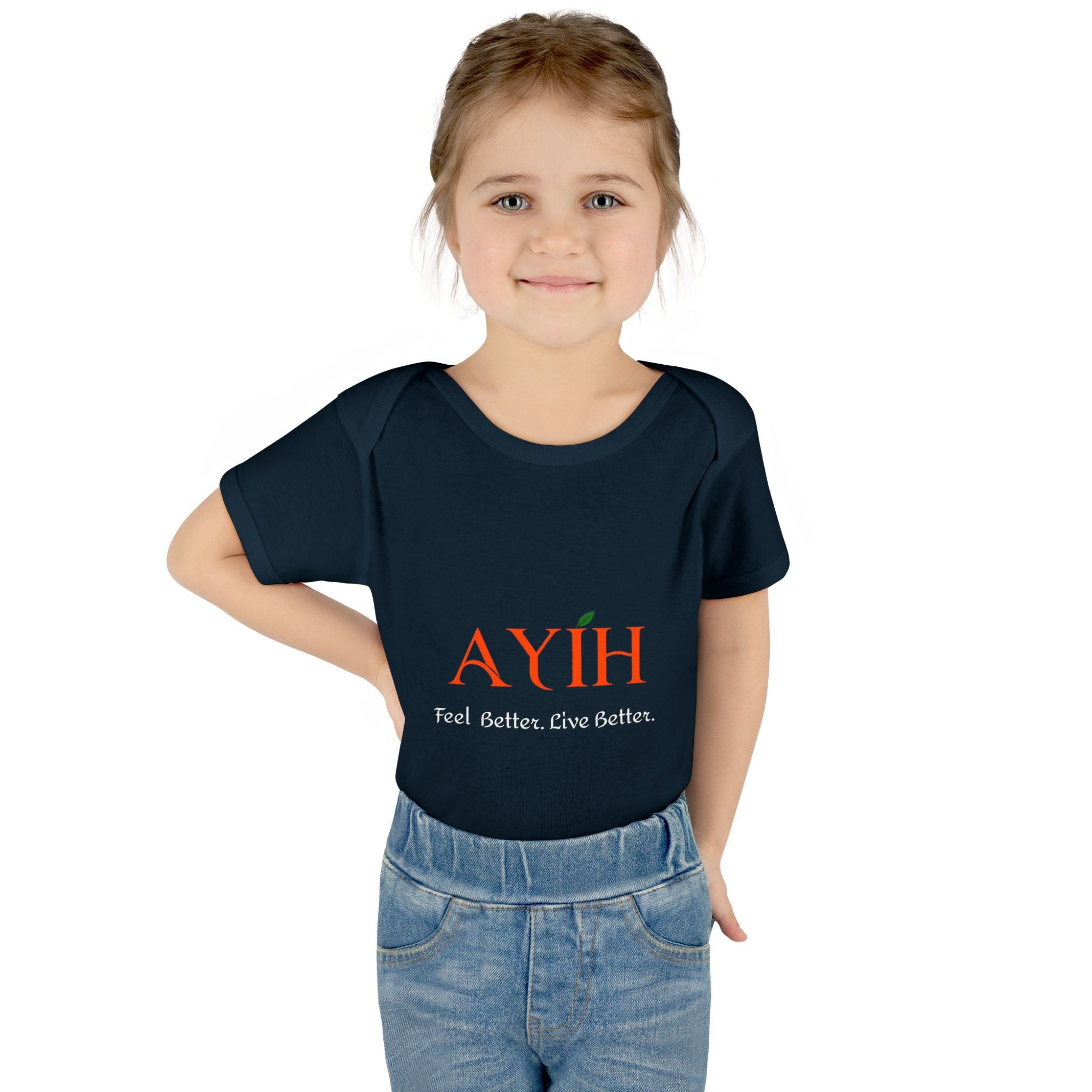 Baby Bodysuit - 'AYIH' Logo Infant One-Piece (Feel Better. Live Better.)