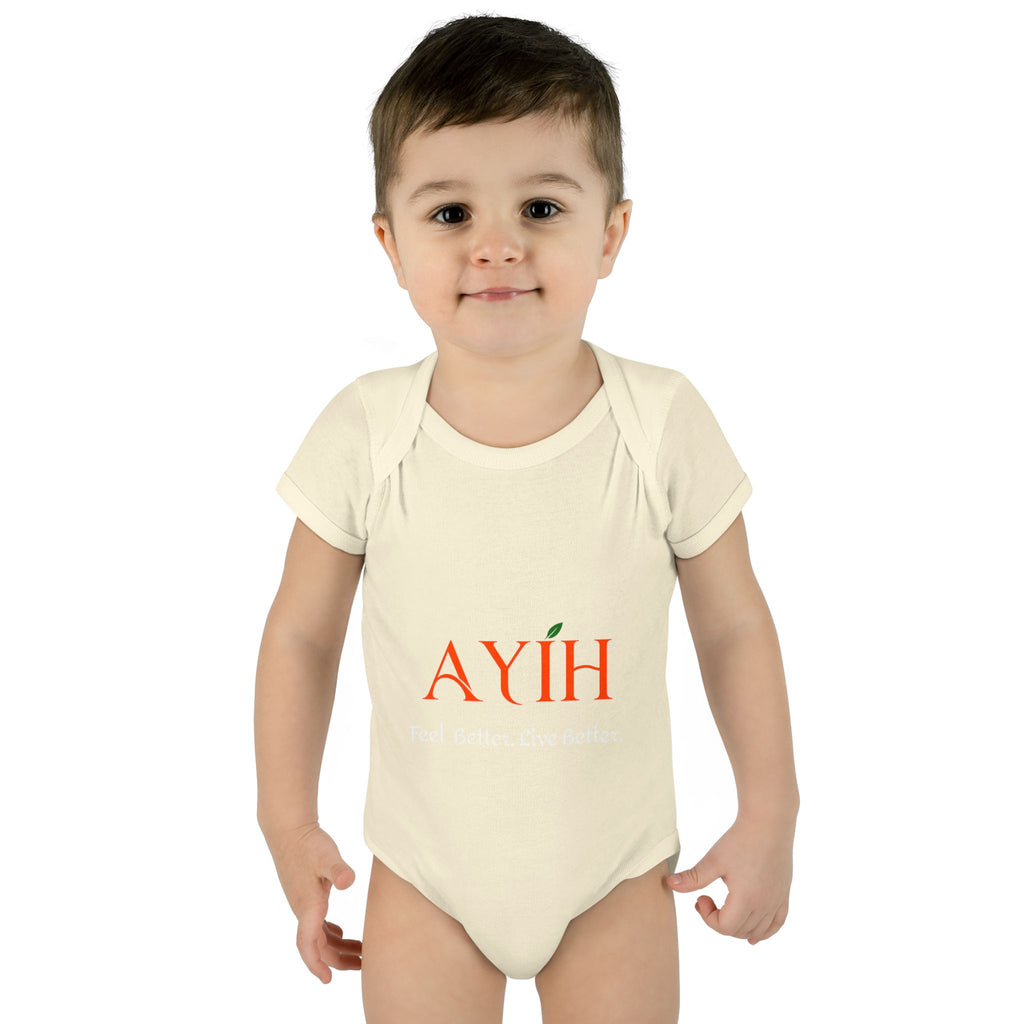 Baby Bodysuit - 'AYIH' Logo Infant One-Piece (Feel Better. Live Better.)