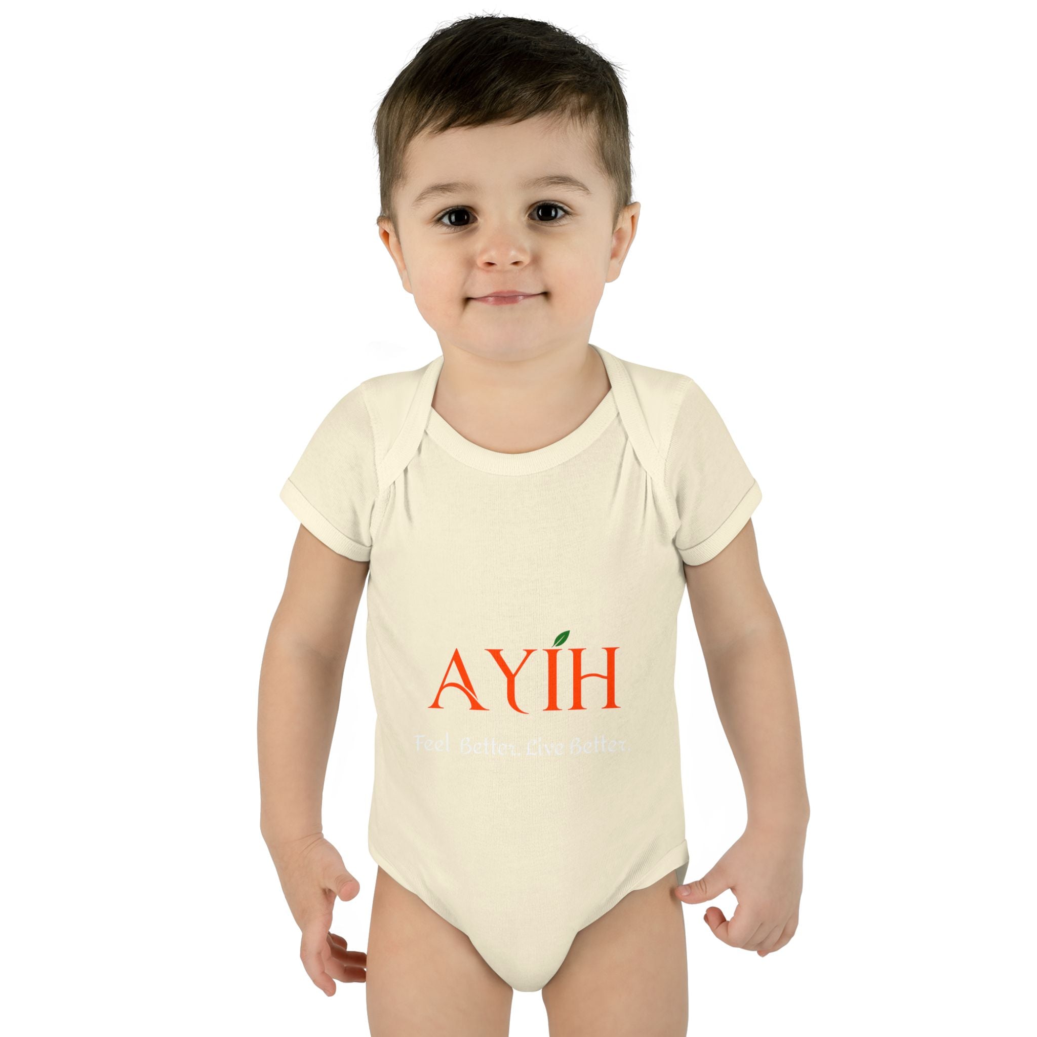 Baby Bodysuit - 'AYIH' Logo Infant One-Piece (Feel Better. Live Better.)