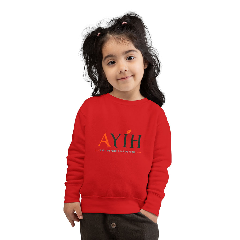 Toddler AYIH Sweatshirt — Logo Crewneck for Little Kids (Unisex)