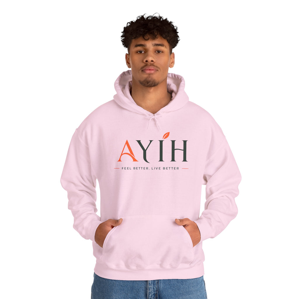 AYIH Logo Hoodie — Feel Better, Live Better Branded Pullover