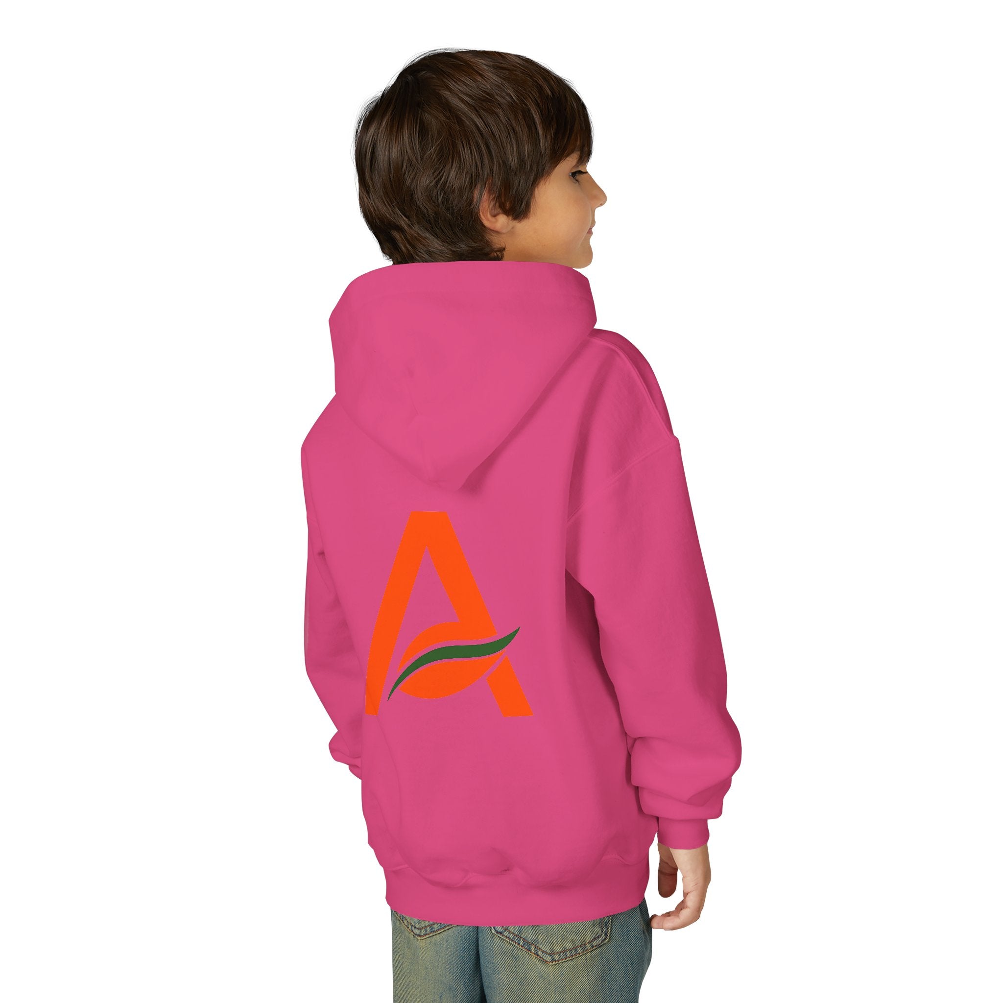 AYIH Logo Hoodie — Kids Unisex Pullover Sweatshirt, Minimal Lifestyle Graphic