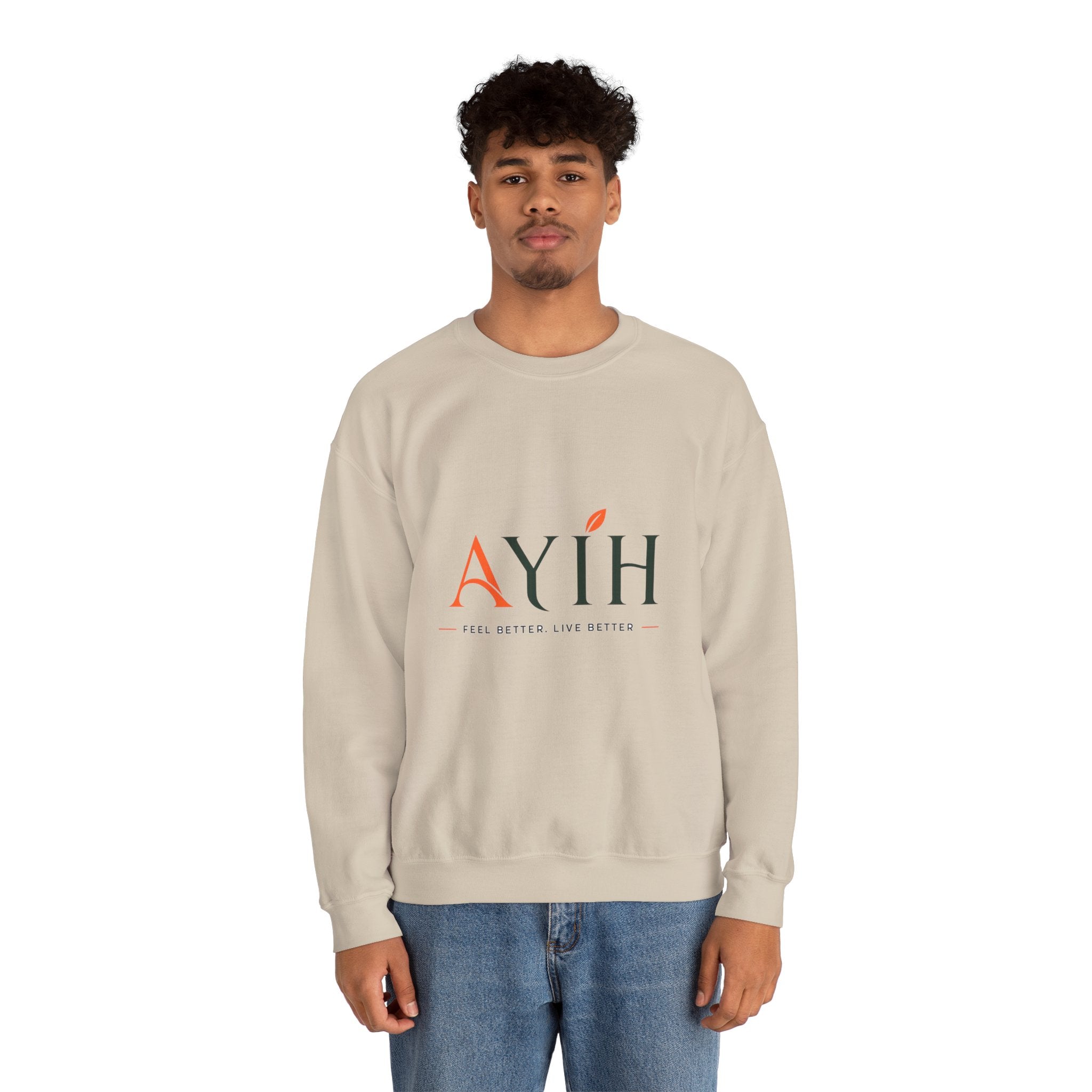 Adult Unisex Sweatshirt — AYIH "Feel Better, Live Better" Crewneck