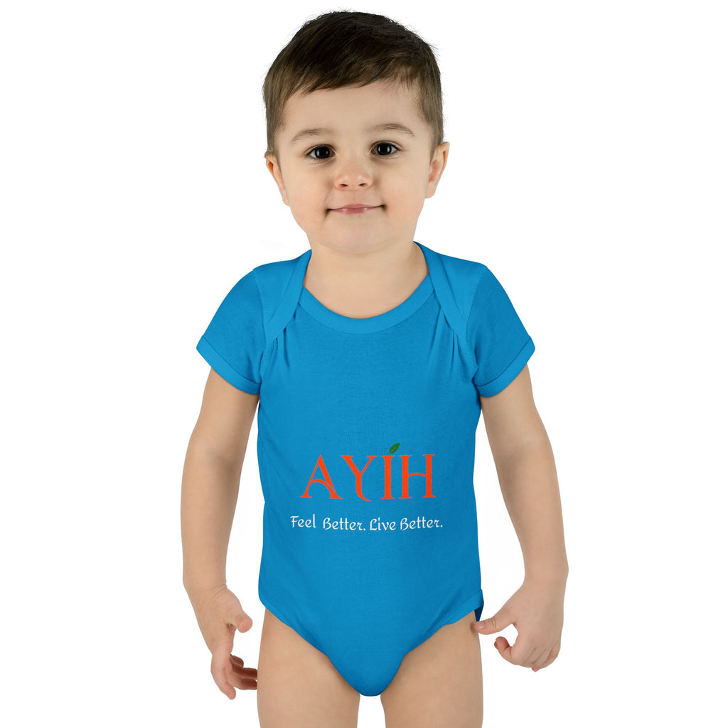 Baby Bodysuit - 'AYIH' Logo Infant One-Piece (Feel Better. Live Better.)