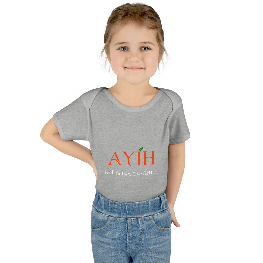 Baby Bodysuit - 'AYIH' Logo Infant One-Piece (Feel Better. Live Better.)