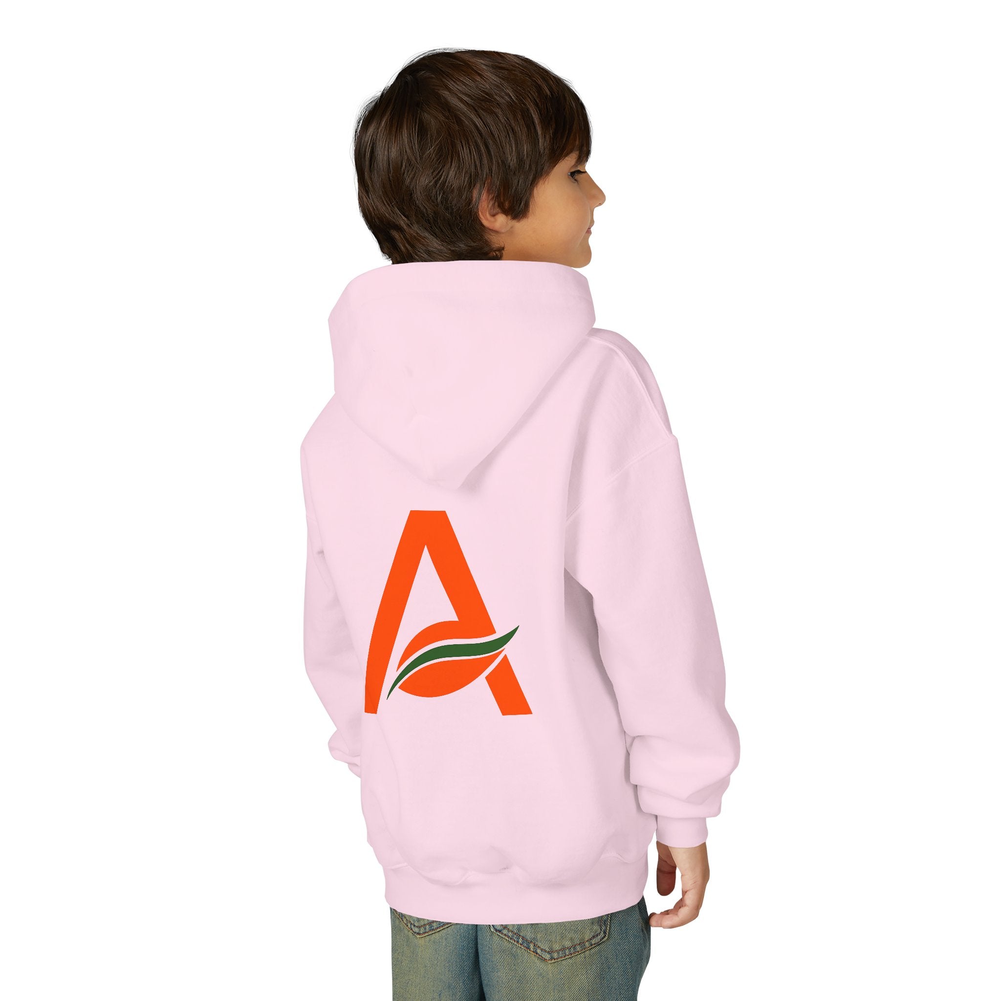 AYIH Logo Hoodie — Kids Unisex Pullover Sweatshirt, Minimal Lifestyle Graphic