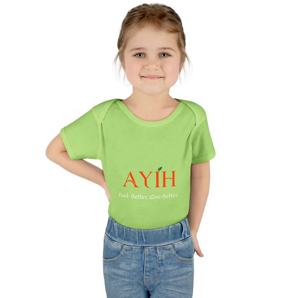 Baby Bodysuit - 'AYIH' Logo Infant One-Piece (Feel Better. Live Better.)