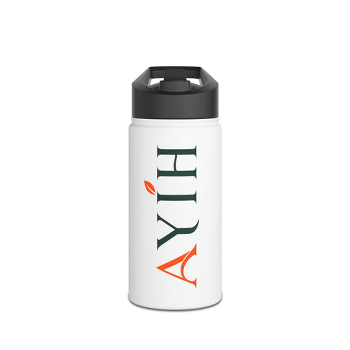 AYIH Nomad 32oz Tumbler — Matte Black Insulated Travel Cup with Vertical Greek Letter Design