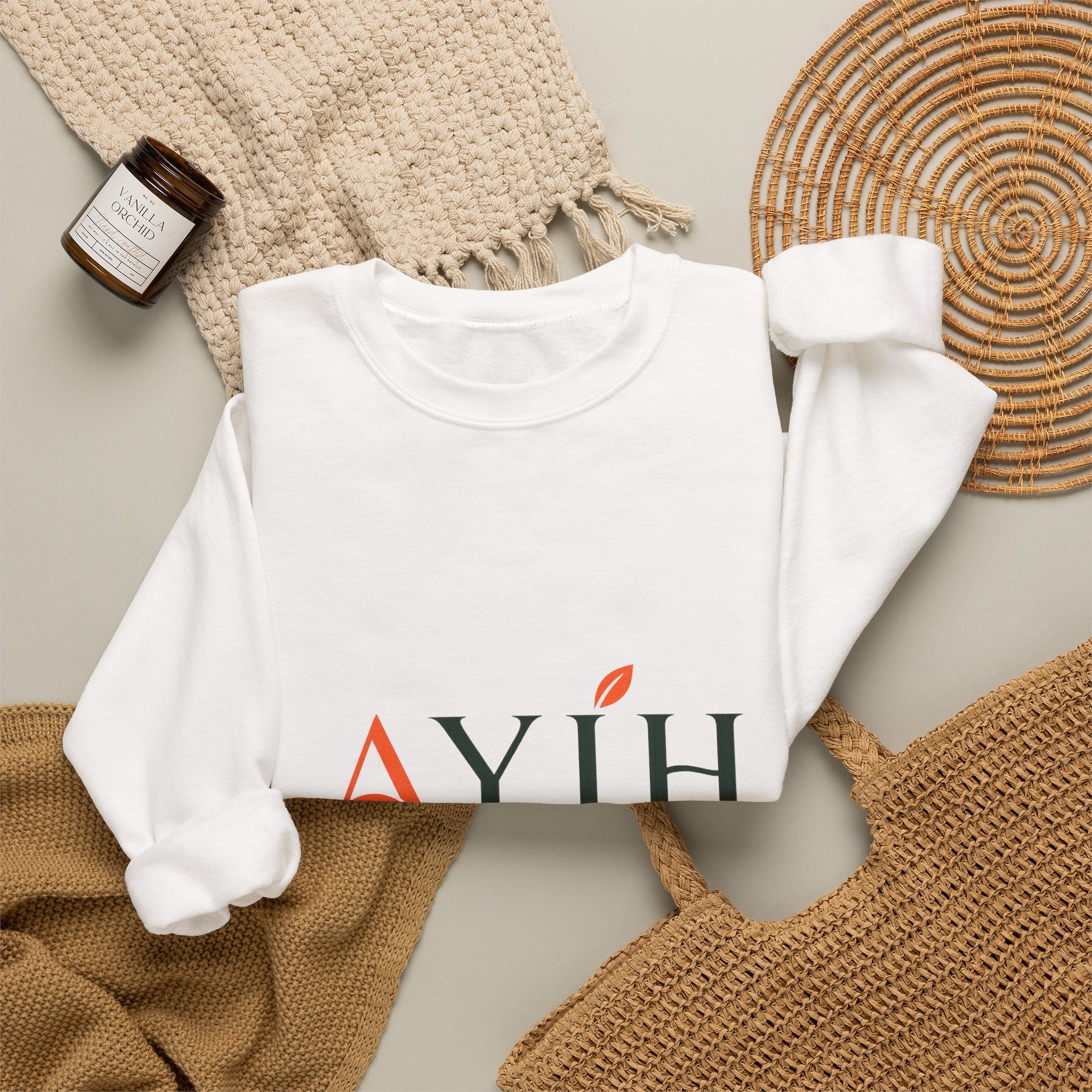 Adult Unisex Sweatshirt — AYIH "Feel Better, Live Better" Crewneck