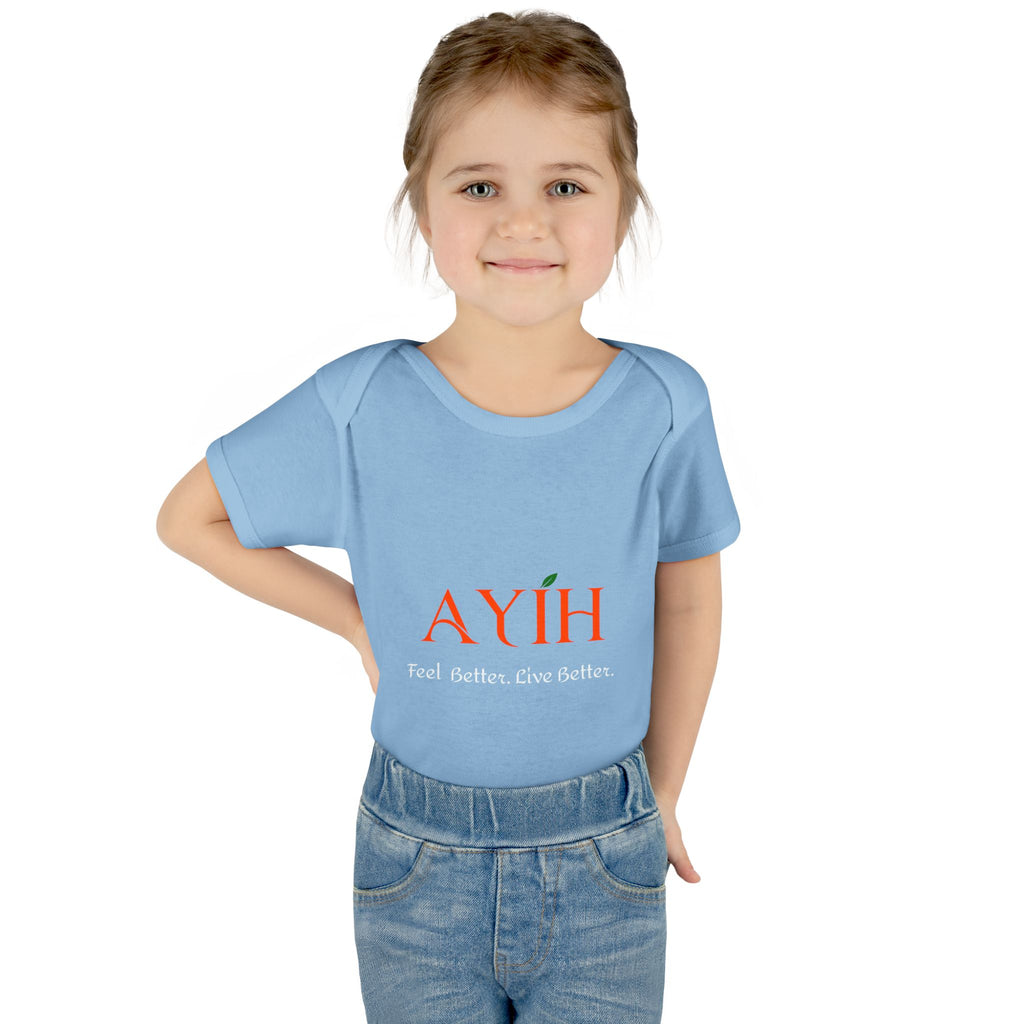 Baby Bodysuit - 'AYIH' Logo Infant One-Piece (Feel Better. Live Better.)