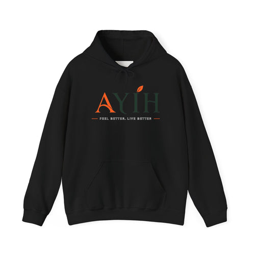 Adult AYIH Logo Hoodie — Feel Better, Live Better Branded Pullover