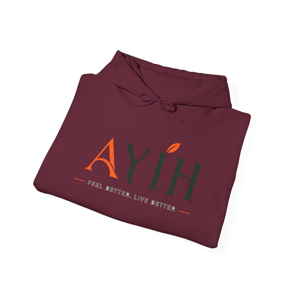 AYIH Logo Hoodie — Feel Better, Live Better Branded Pullover