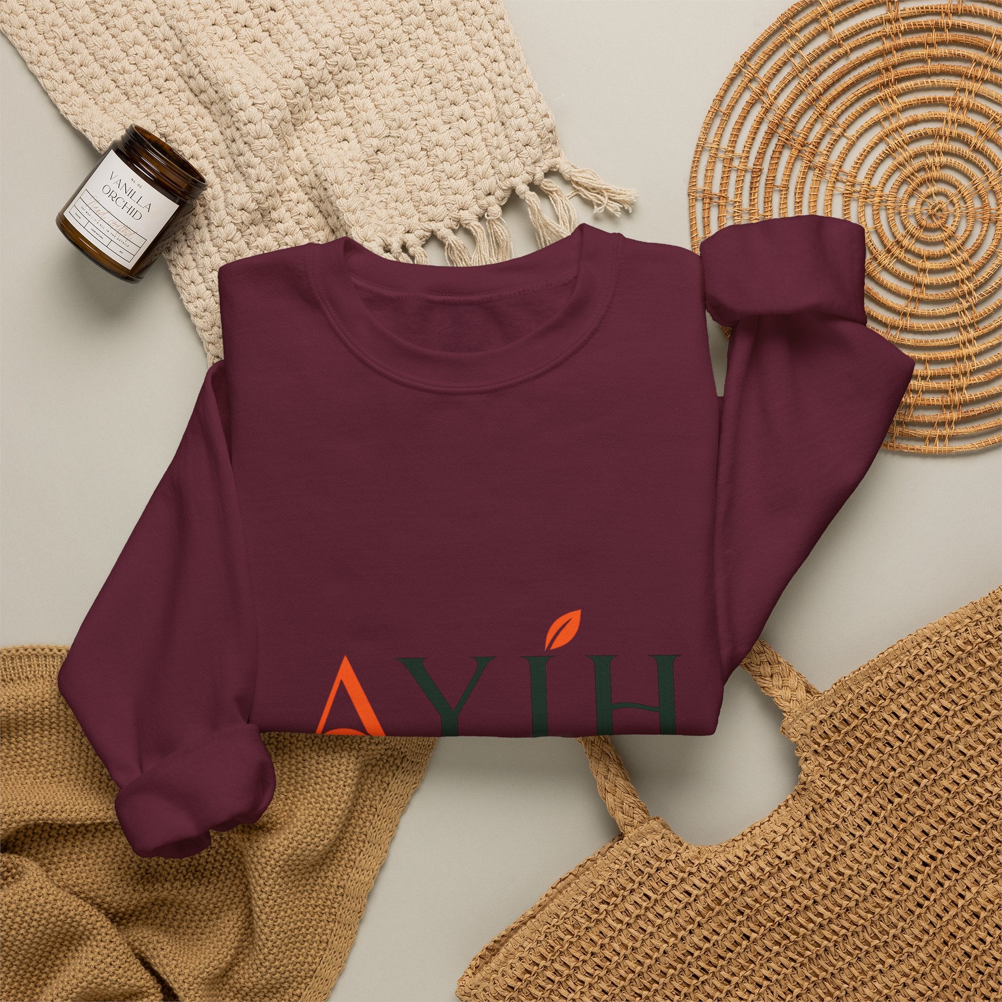 Adult Unisex Sweatshirt — AYIH "Feel Better, Live Better" Crewneck