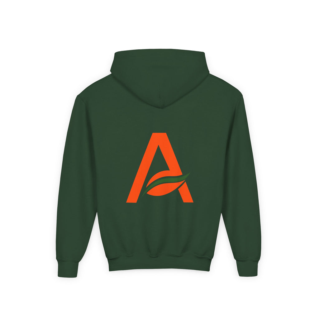 AYIH Logo Hoodie — Kids Unisex Pullover Sweatshirt, Minimal Lifestyle Graphic