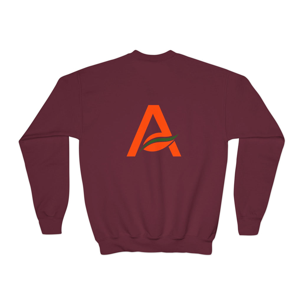 Big Kids Crewneck Sweatshirt — AYÍH Logo Pullover (Unisex)