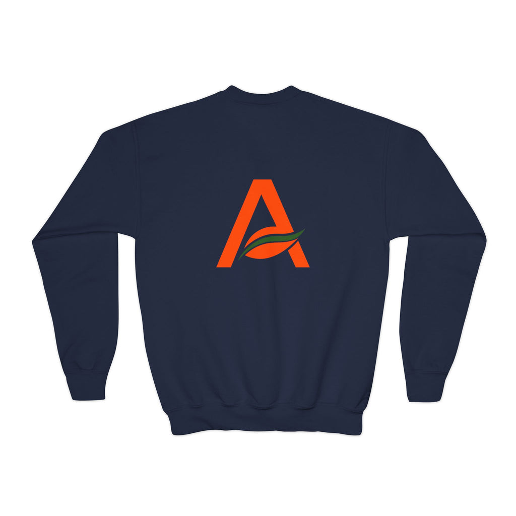 Big Kids Crewneck Sweatshirt — AYÍH Logo Pullover (Unisex)