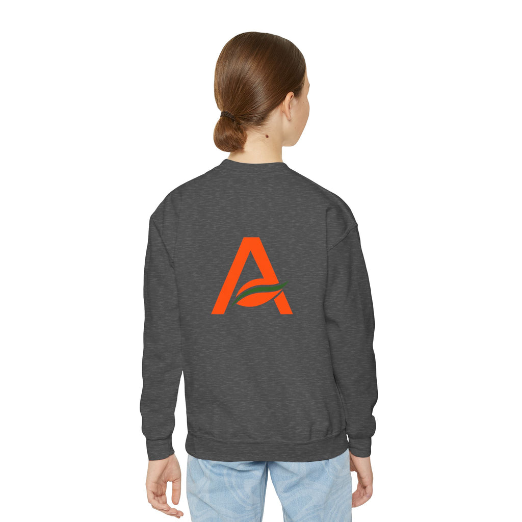 Big Kids Crewneck Sweatshirt — AYÍH Logo Pullover (Unisex)