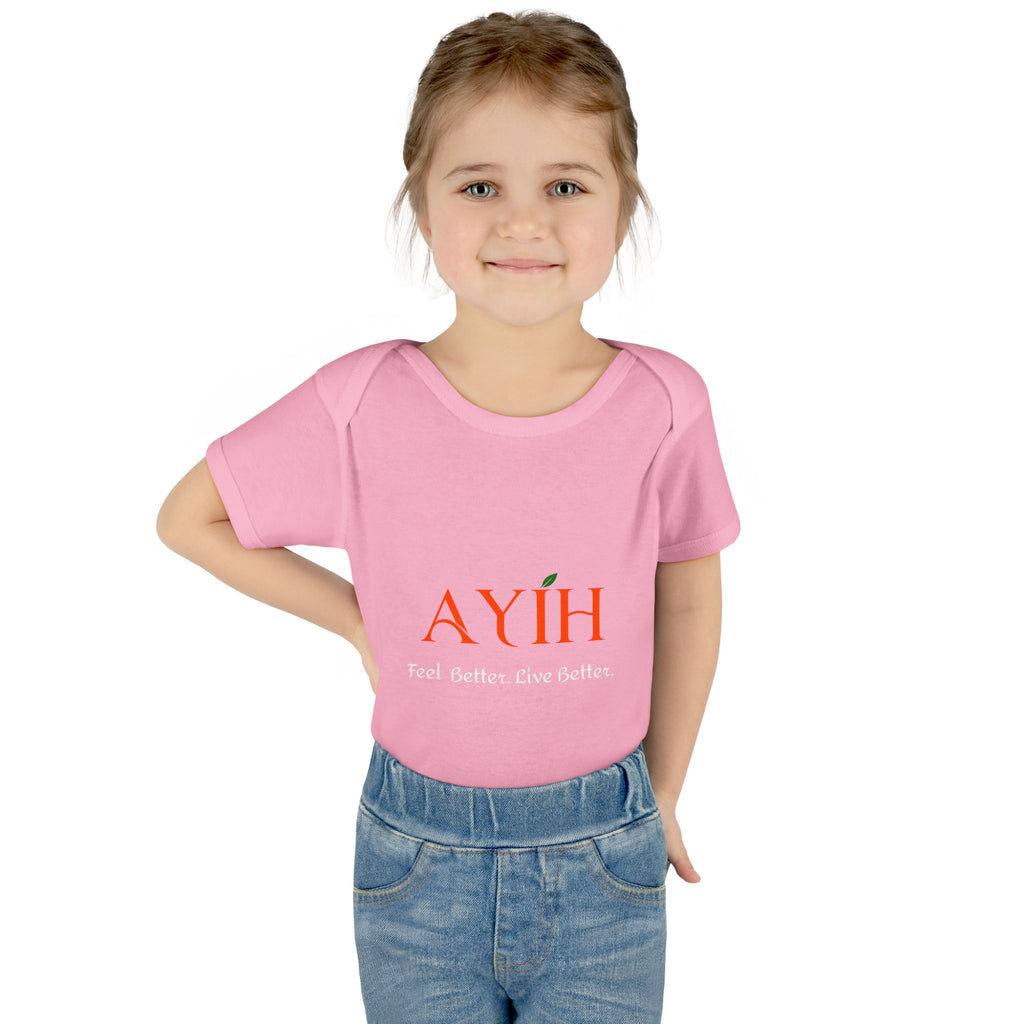 Baby Bodysuit - 'AYIH' Logo Infant One-Piece (Feel Better. Live Better.)