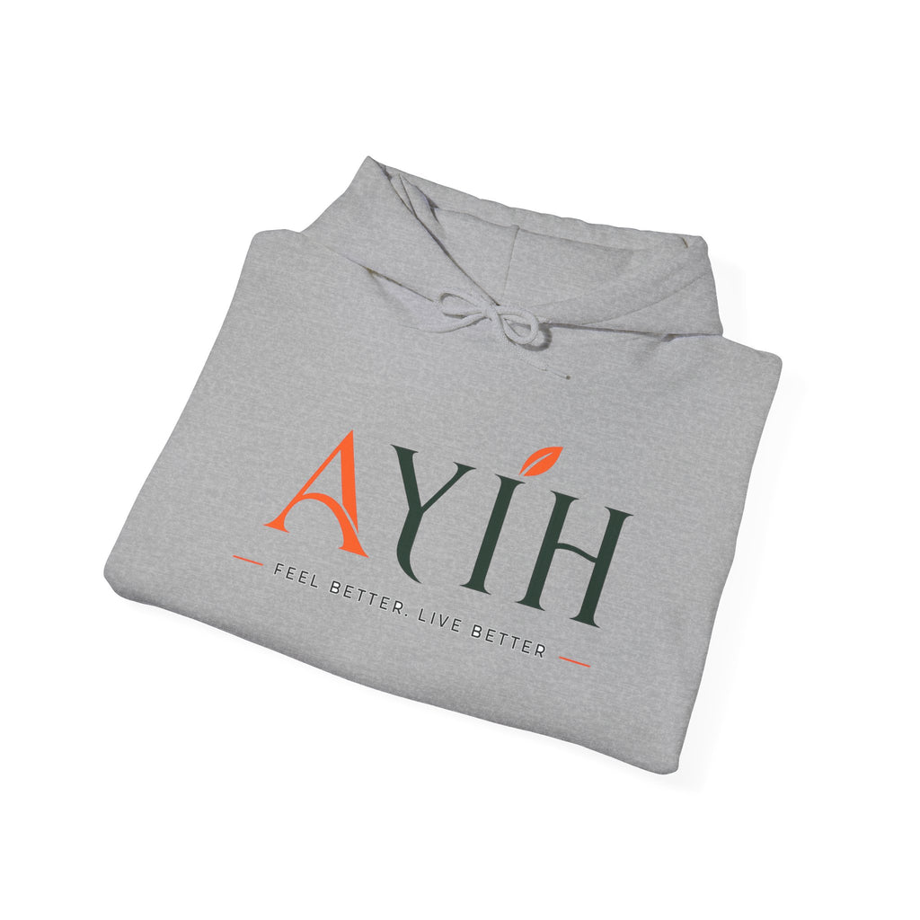 AYIH Logo Hoodie — Feel Better, Live Better Branded Pullover