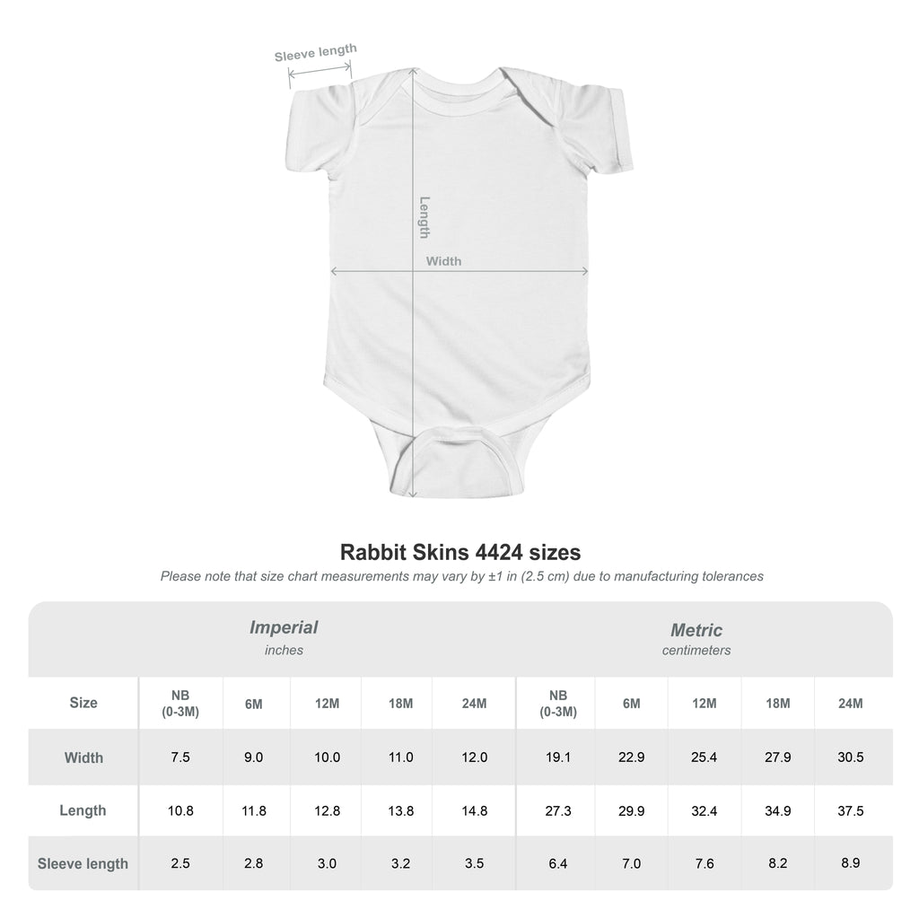 Infant Bodysuit with 'A' Logo & AYÍH Text – Baby Onesie