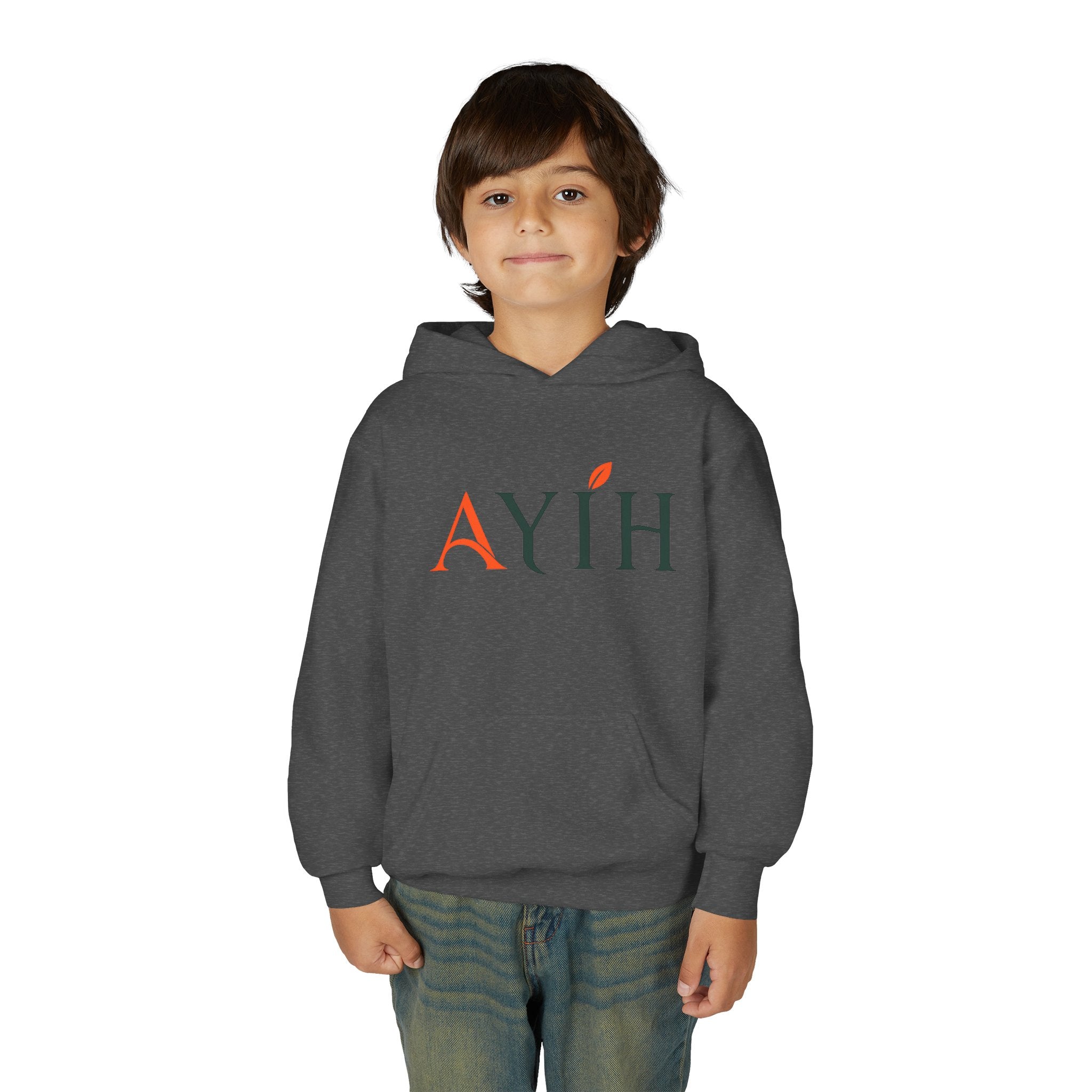 Kids Hoodie — “Learning Today, Leading Tomorrow” Inspirational Kids Hooded Sweatshirt