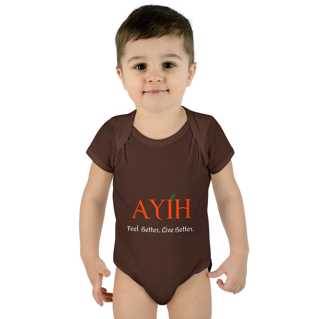 Baby Bodysuit - 'AYIH' Logo Infant One-Piece (Feel Better. Live Better.)