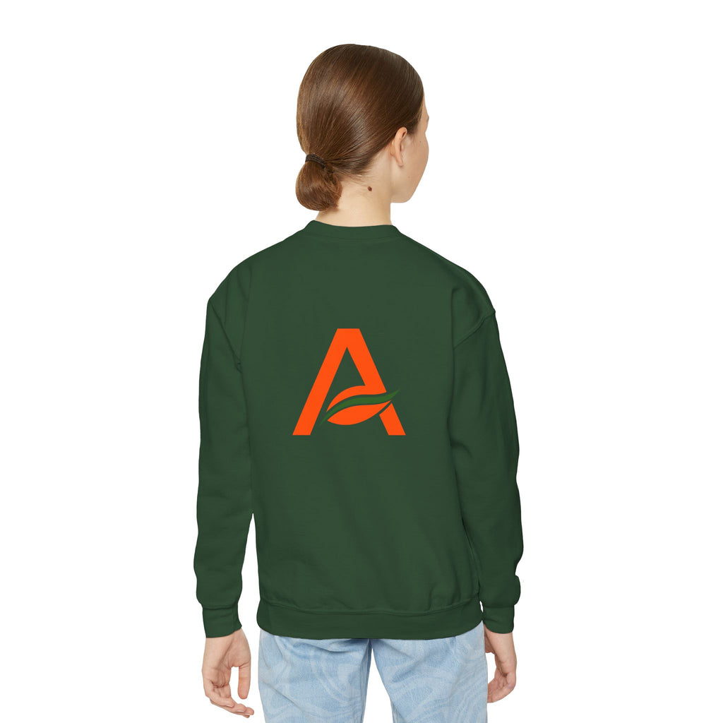 Big Kids Crewneck Sweatshirt — AYÍH Logo Pullover (Unisex)
