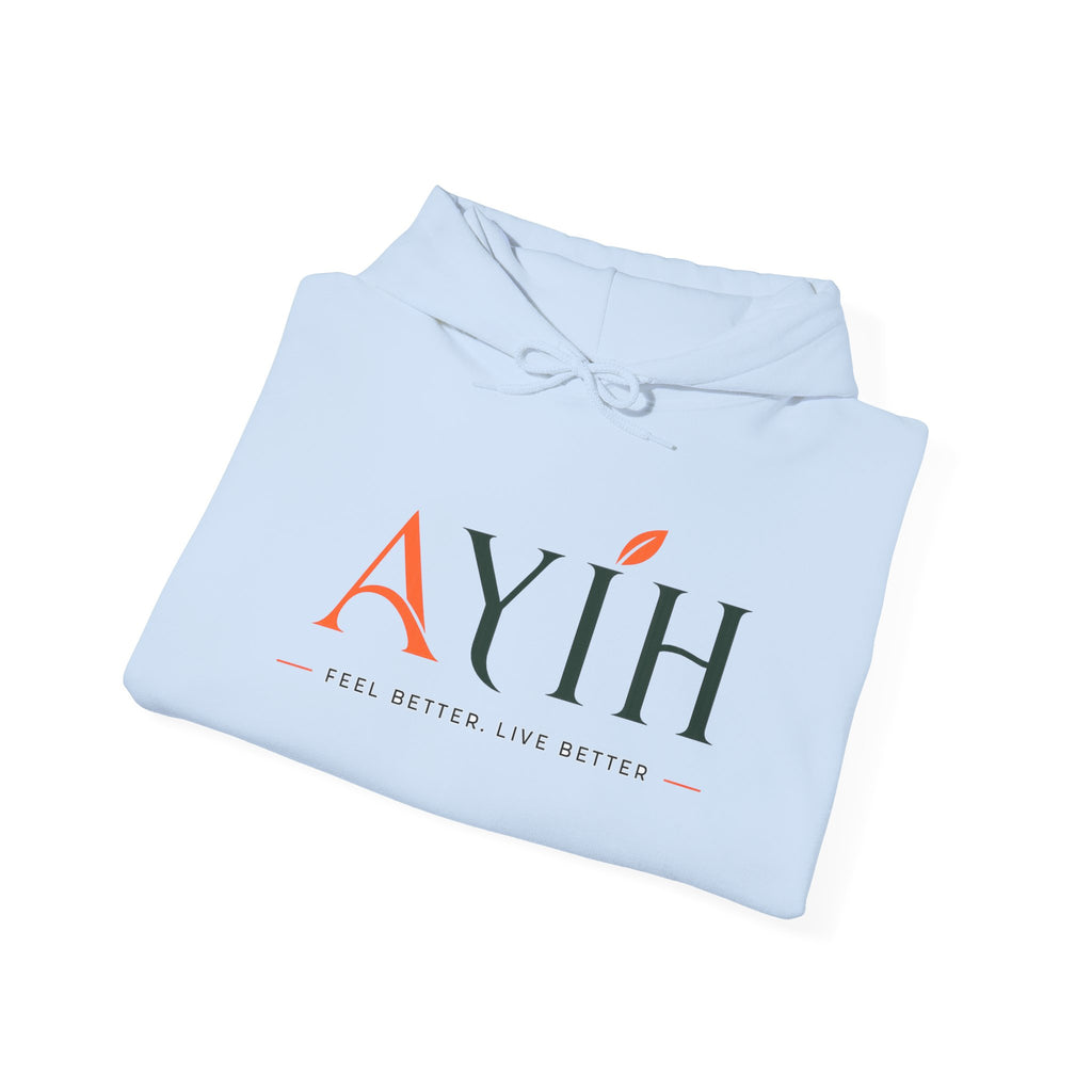 AYIH Logo Hoodie — Feel Better, Live Better Branded Pullover