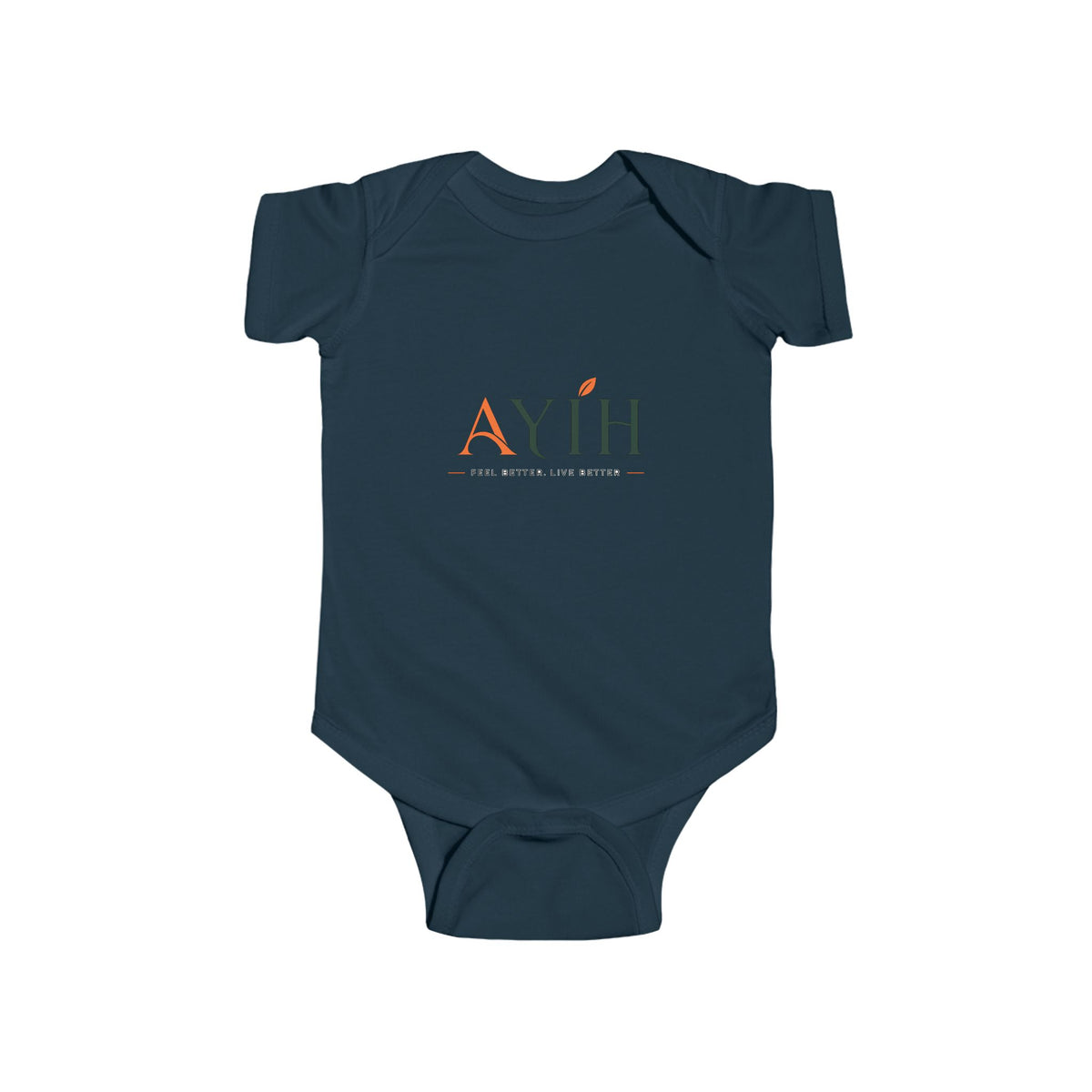 Infant Bodysuit with 'A' Logo & AYÍH Text – Baby Onesie