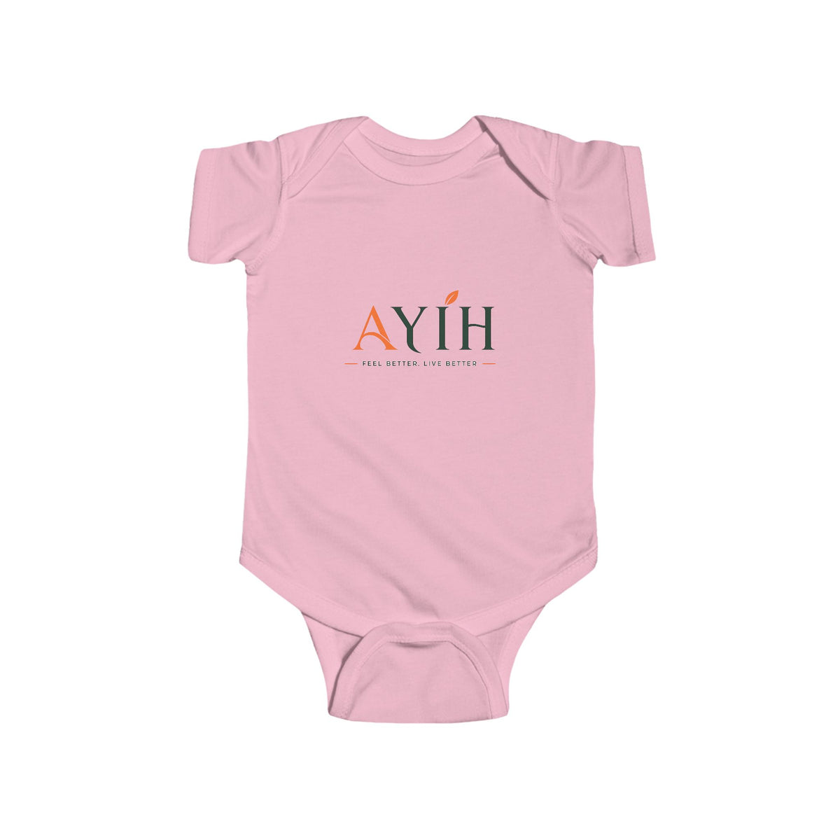 Infant Bodysuit with 'A' Logo & AYÍH Text – Baby Onesie