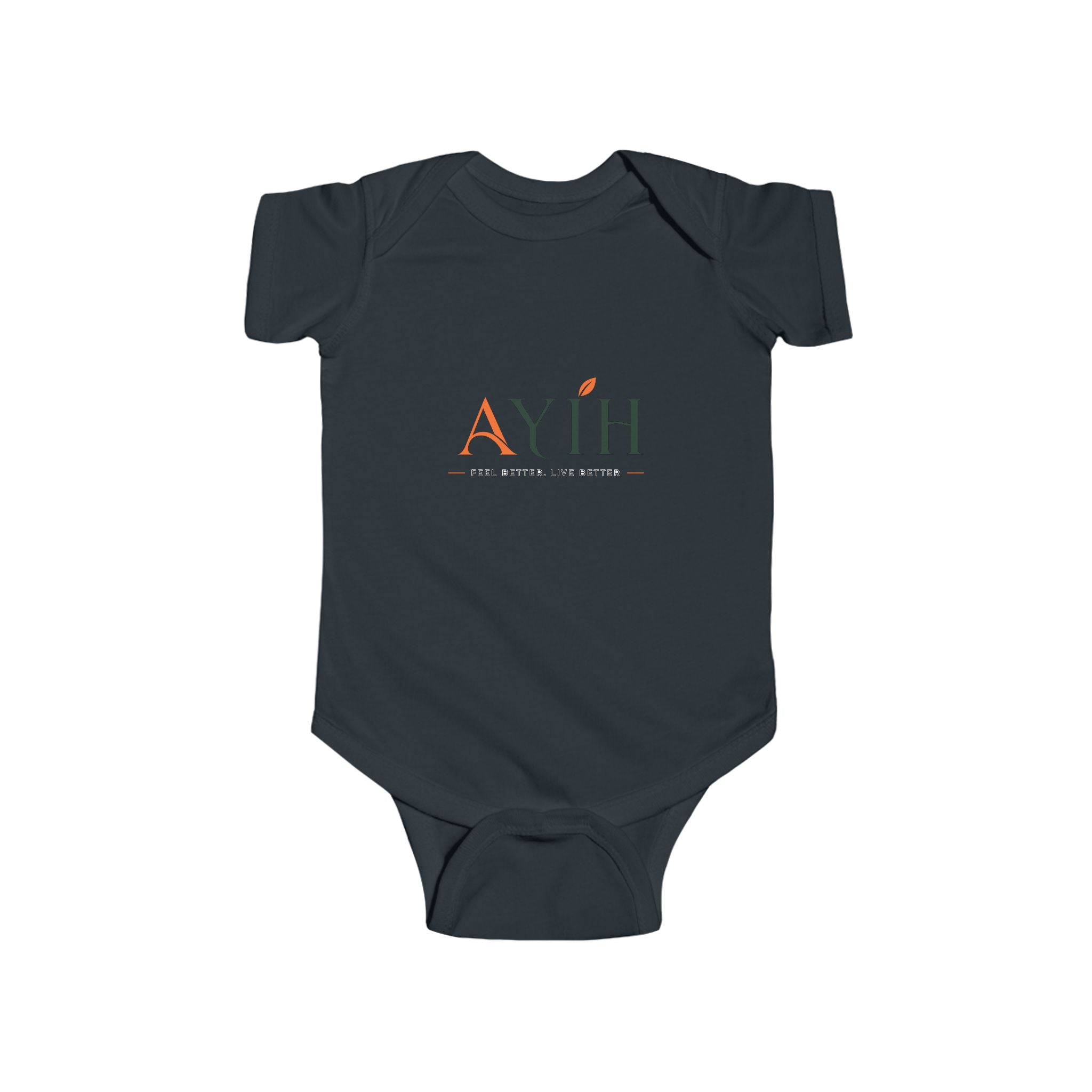 Infant Bodysuit with 'A' Logo & AYÍH Text – Baby Onesie